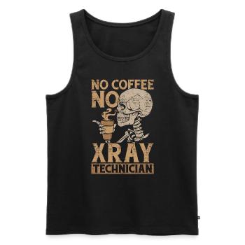 Xray Technician No Coffee No Rad Tech Coffee Lover - Männer Premium Bio Tank Top - Schwarz - Vorne - Michal (187cm)