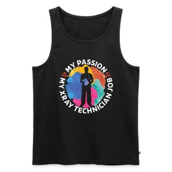 Xray Technician My Passion My Xray Radiographer - Männer Premium Bio Tank Top - Schwarz - Vorne - Michal (187cm)