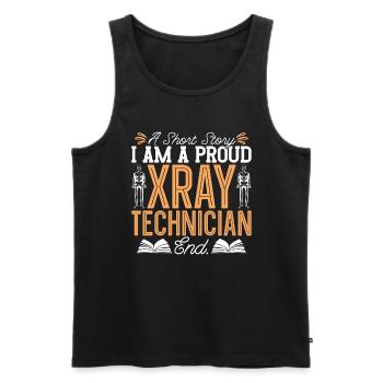Xray Technician A Short Story I Am Radiology Tech - Männer Premium Bio Tank Top - Schwarz - Vorne - Michal (187cm)