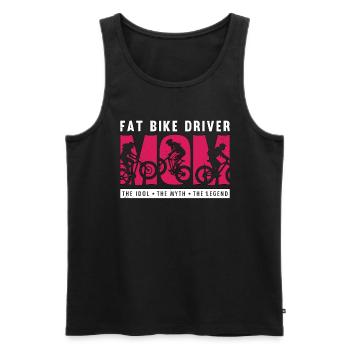 Fat Bike Driver Maman L’idole Le mythe Bike Racing - Débardeur bio Premium Homme - noir - Devant - Michal (187cm)