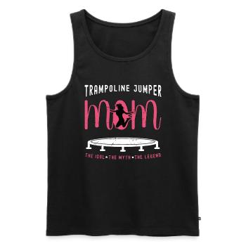 Trampoline Jumper Mom The Idol The Trampolinist - Men's Premium Organic Tank Top - black - Front - AI Model Male 178 light (178cm)