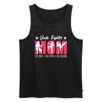 Judo Fighter Mom The Idol The Myth The Judoka - Männer Premium Bio Tank Top - Schwarz - Vorne - AI Model Male 178 light (178cm)