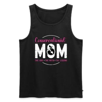 Conservationist Mom The Idol The Nature Lover - Men's Premium Organic Tank Top - black - Front - Michal (187cm)