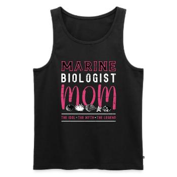 Marine Biologist Mom The Idol The Myth Ecologist - Men's Premium Organic Tank Top - black - Front - AI Model Male 178 light (178cm)
