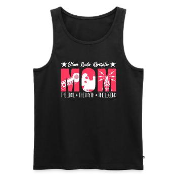 Ham Radio Operator Mom The Idol The Radio Operator - Männer Premium Bio Tank Top - Schwarz - Vorne - AI Model Male 178 light (178cm)