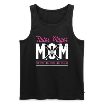 Flutes Player Mom The Idol The Myth Marching Band - Männer Premium Bio Tank Top - Schwarz - Vorne - AI Model Male 178 light (178cm)