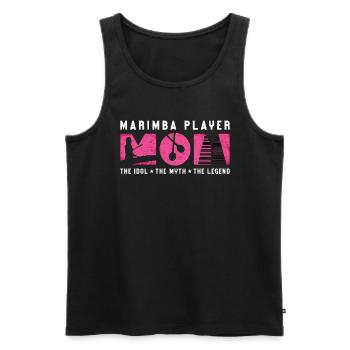 Marimba Player Mom The Idol Percussion Instrument - Männer Premium Bio Tank Top - Schwarz - Vorne - AI Model Male 178 light (178cm)