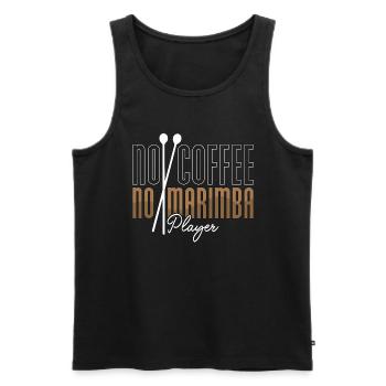 Marimba Player No Coffee No Marimba Coffee Lover - Männer Premium Bio Tank Top - Schwarz - Vorne - AI Model Male 178 light (178cm)