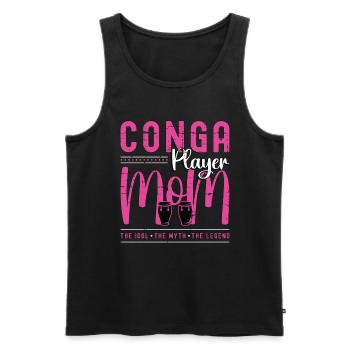 Conga Player Mom The Idol The Myth The Conga Lover - Männer Premium Bio Tank Top - Schwarz - Vorne - Michal (187cm)