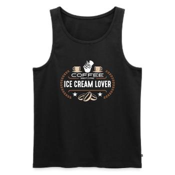 Ice Cream Lover Coffee Sweet Ice Coffee Lover - Men's Premium Organic Tank Top - black - Front - Michal (187cm)