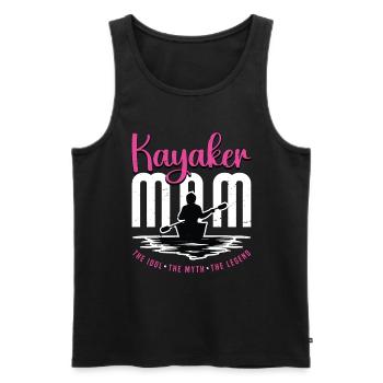 Kayaker Mom The Idol The Myth The Loves Kayaking - Men's Premium Organic Tank Top - black - Front - Michal (187cm)
