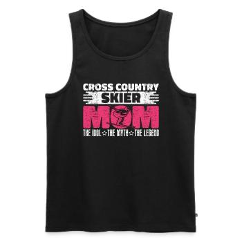 Cross Country Skier Mom The Idol The Nordic Skiing - Männer Premium Bio Tank Top - Schwarz - Vorne - AI Model Male 178 light (178cm)