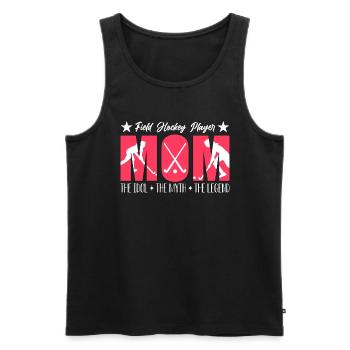 Field Hockey Player Mom The Idol The Field Hockey - Männer Premium Bio Tank Top - Schwarz - Vorne - Michal (187cm)