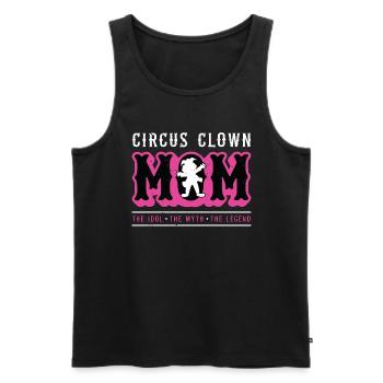 Circus Clown Mom The Idol The Myth Carnival Lover - Männer Premium Bio Tank Top - Schwarz - Vorne - Michal (187cm)