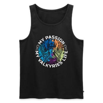 Valkyries My Passion My Valkyries Norse Mythology - Männer Premium Bio Tank Top - Schwarz - Vorne - AI Model Male 178 light (178cm)