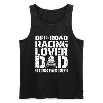 Off-Road Racing Lover Dad The Idol Off-Road Racer - Men's Premium Organic Tank Top - black - Front - Michal (187cm)