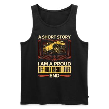 Off-Road Racing Lover A Short Story Off-Road Racer - Men's Premium Organic Tank Top - black - Front - Michal (187cm)
