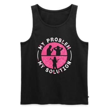 Painter My Problem My Pictogram Mom House Painter - Männer Premium Bio Tank Top - Schwarz - Vorne - AI Model Male 178 light (178cm)