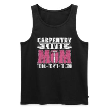 Carpentry Lover Mom The Idol The Woodworking Lover - Männer Premium Bio Tank Top - Schwarz - Vorne - AI Model Male 178 light (178cm)