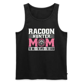 Racoon Hunter Mom The Idol The Myth Hunting Lover - Männer Premium Bio Tank Top - Schwarz - Vorne - Michal (187cm)