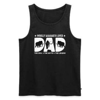 Woolly Mammoth Lover Dad The Idol The Elephant - Männer Premium Bio Tank Top - Schwarz - Vorne - Michal (187cm)