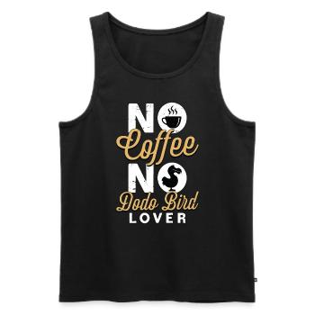 Dodo Bird Lover Pas de café No Dodo Lover Café - Débardeur bio Premium Homme - noir - Devant - Michal (187cm)
