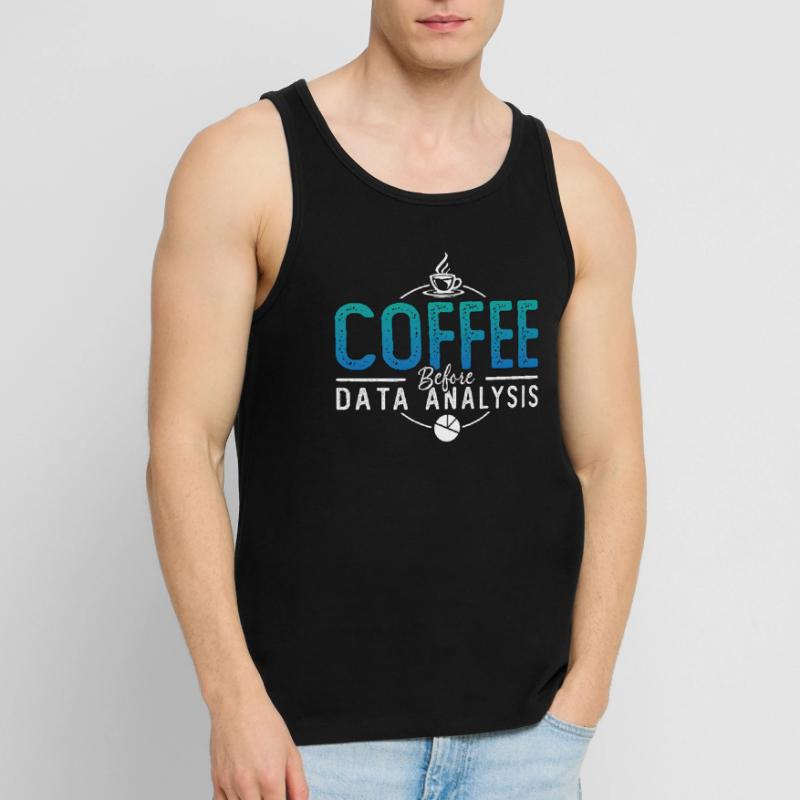 Data Analyst Coffee Data Scientist Coffee Lover Männer Premium Bio Tank Top