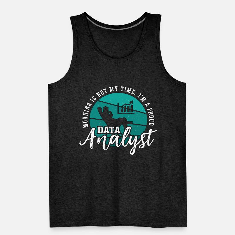 Data Analyst Morning Is Not My Time, I’m A Coder Débardeur bio Premium Homme