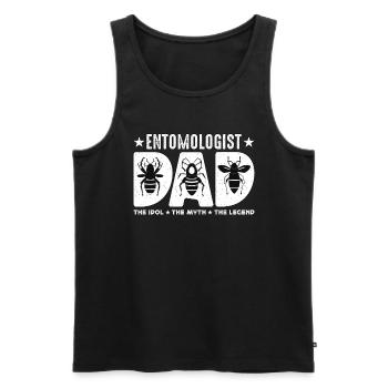 Entomologist Dad The Idol The Myth The Bug Hunters - Männer Premium Bio Tank Top - Schwarz - Vorne - AI Model Male 178 light (178cm)