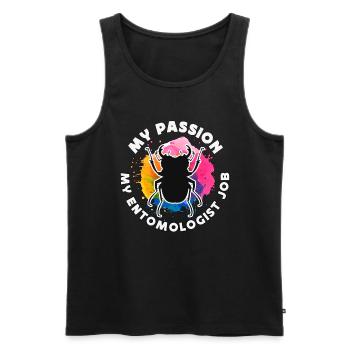 Entomologist My Passion My Entomologist Bug Hunter - Men's Premium Organic Tank Top - black - Front - AI Model Male 178 light (178cm)