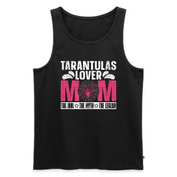 L’amant de la tarentule Maman L’idole L’amant de l’araignée - Débardeur bio Premium Homme - noir - Devant - AI Model Male 178 light (178cm)