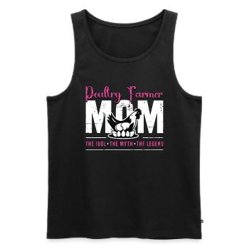 Poultry Farmer Mom The Idol The Chicken Farmer - Männer Premium Bio Tank Top - Schwarz - Vorne - AI Model Male 178 light (178cm)