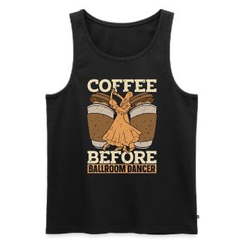 Ballroom Dancer Coffee Ballroom Dance Coffee Lover - Männer Premium Bio Tank Top - Schwarz - Vorne - Michal (187cm)