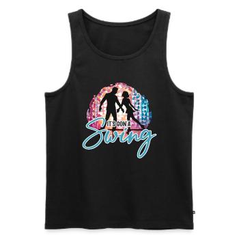 Swing Dance It's Gon'a Swing Loves Dance Sport - Men's Premium Organic Tank Top - black - Front - Michal (187cm)