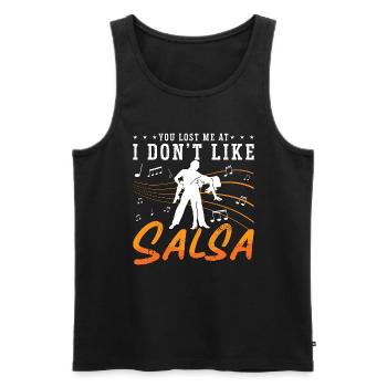 Salsa Dance You Lost Me Mambo Dance Salsa Dancer - Men's Premium Organic Tank Top - black - Front - Michal (187cm)