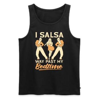 Salsa Dance I Salsa Way Past Dance Sport Dancing - Men's Premium Organic Tank Top - black - Front - AI Model Male 178 light (178cm)