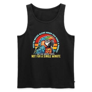 Parrot You're Never Alone When You Parrot Owner - Männer Premium Bio Tank Top - Schwarz - Vorne - Michal (187cm)
