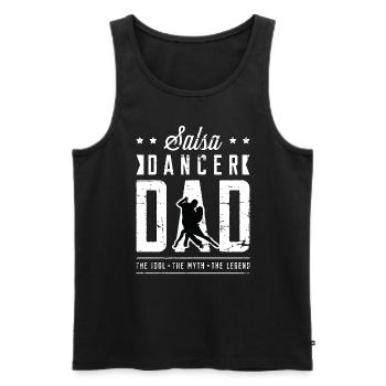 Salsa Dancer Dad The Idol The Myth Dance Sport - Männer Premium Bio Tank Top - Schwarz - Vorne - Michal (187cm)