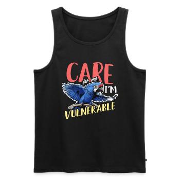 Macaw Bird Care For Me I'm Bird Owner Macaw Lover - Männer Premium Bio Tank Top - Schwarz - Vorne - AI Model Male 178 light (178cm)