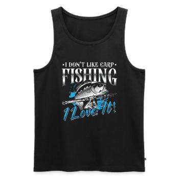Carp Fishing I Don't Like Carp Loves Fish Hunting - Men's Premium Organic Tank Top - black - Front - Michal (187cm)