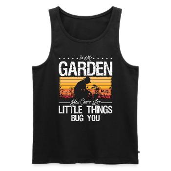 Gardener In My Garden You Can't Let Horticulture - Men's Premium Organic Tank Top - black - Front - Michal (187cm)