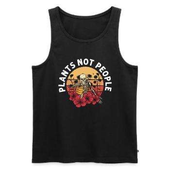 Gardener Plants Not People Gardening Horticulture - Men's Premium Organic Tank Top - black - Front - Michal (187cm)