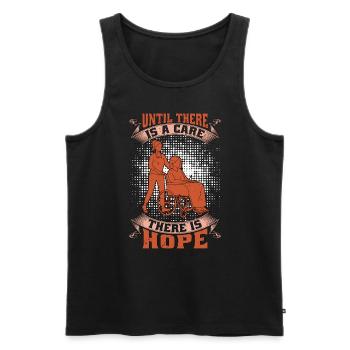 Geriatric Nurse Until There Is A Care There Nurses - Men's Premium Organic Tank Top - black - Front - AI Model Male 178 light (178cm)