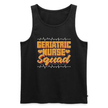 Geriatric Nurse Squad Registered Nurse Caregiver - Men's Premium Organic Tank Top - black - Front - AI Model Male 178 light (178cm)