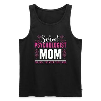 School Psychologist Mom The Idol The Counselor - Men's Premium Organic Tank Top - black - Front - Michal (187cm)