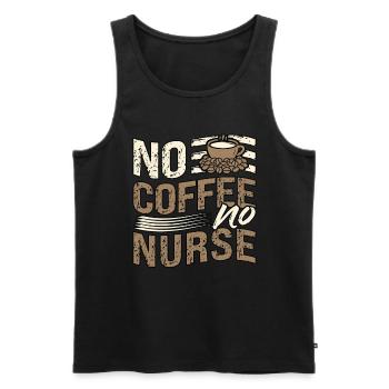 Geriatric Nurse No Coffee No Hospital Coffee Lover - Männer Premium Bio Tank Top - Schwarz - Vorne - Michal (187cm)