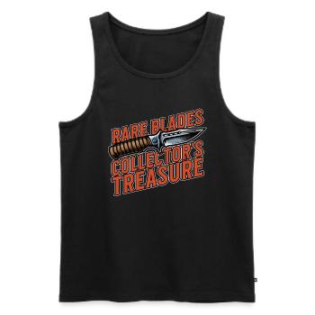 Blade Forging Rare Blades Collector's Metal Artist - Men's Premium Organic Tank Top - black - Front - AI Model Male 178 light (178cm)