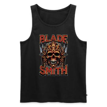 Blade Forging Bladesmith Metal Artist Ironsmith - Männer Premium Bio Tank Top - Schwarz - Vorne - AI Model Male 178 light (178cm)