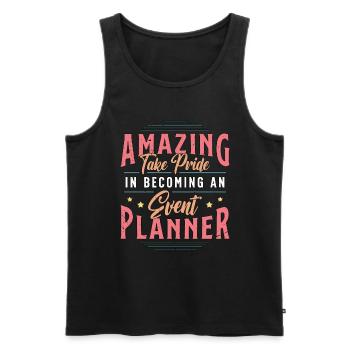 Events Coordinator Amazing Take Pride In Organizer - Männer Premium Bio Tank Top - Schwarz - Vorne - AI Model Male 178 light (178cm)