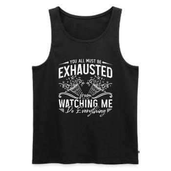 Events Coordinator You All Must Be Wedding Planner - Männer Premium Bio Tank Top - Schwarz - Vorne - AI Model Male 178 light (178cm)